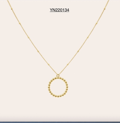 Модные ожерелья Saya из нержавеющей стали, роскошные бренды, нежное круглое ожерелье