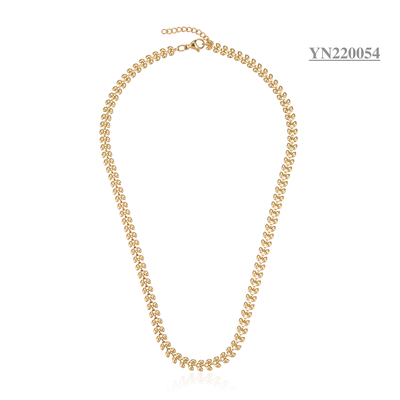 благородный стиль бренд 3d оливковый лист кулон крутящий момент 18-каратного золота ожерелье из нержавеющей стали