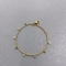 Ожерелье-цепочка из золотых бусин Blue Devil's Eye Ювелирные изделия из нержавеющей стали с покрытием из 18-каратного золота