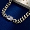 Персонализированное золотое ожерелье из нержавеющей стали CZ Майами кубинское звено цепи ожерелье