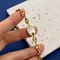 Женский браслет из нержавеющей стали с золотым звеном, 16 см, юбилейный браслет