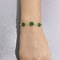 независимый дизайнерский бренд, круглый браслет из зеленой ракушки, ручная цепочка из нержавеющей стали