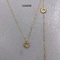 Лидирующее ожерелье шестерни 45cm золота набора ювелирных изделий нержавеющей стали золота бренда 18k тонкое
