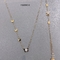 Роскошный бренд горный хрусталь бабочка цепи ожерелье золотой набор ювелирных изделий из нержавеющей стали