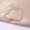 Юбилейный комплект ювелирных изделий из нержавеющей стали Love Token Nail браслет и ожерелье