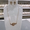 Ожерелье и серьга ювелирных изделий нержавеющей стали дамы установленные для Веддинг