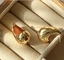 Женские серьги с золотым обручем C-образной формы, наполненные золотом 14 карат, маленькие, бохо, пляжные, простые, нежные, ручной работы, гипоаллергенные