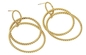 серьги кругов американского стиля серег золота нержавеющей стали 5cm множественные